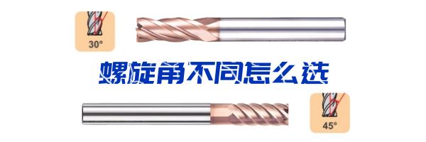 立铣刀螺旋角如何选择